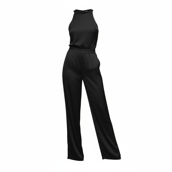 Victoria's Secret Pants - Victoria's Secret Halter Jumpsuit- Size XLarge -EUC $128 retail